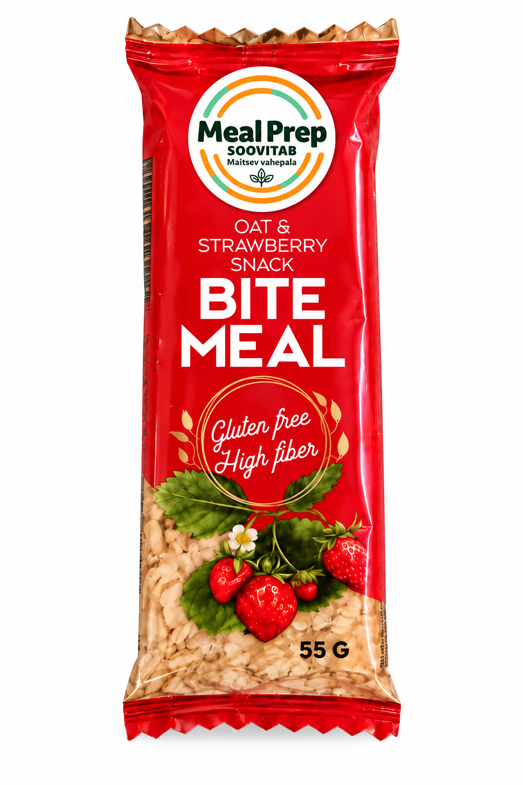 Bite Meal Oat & Strawberry pack front