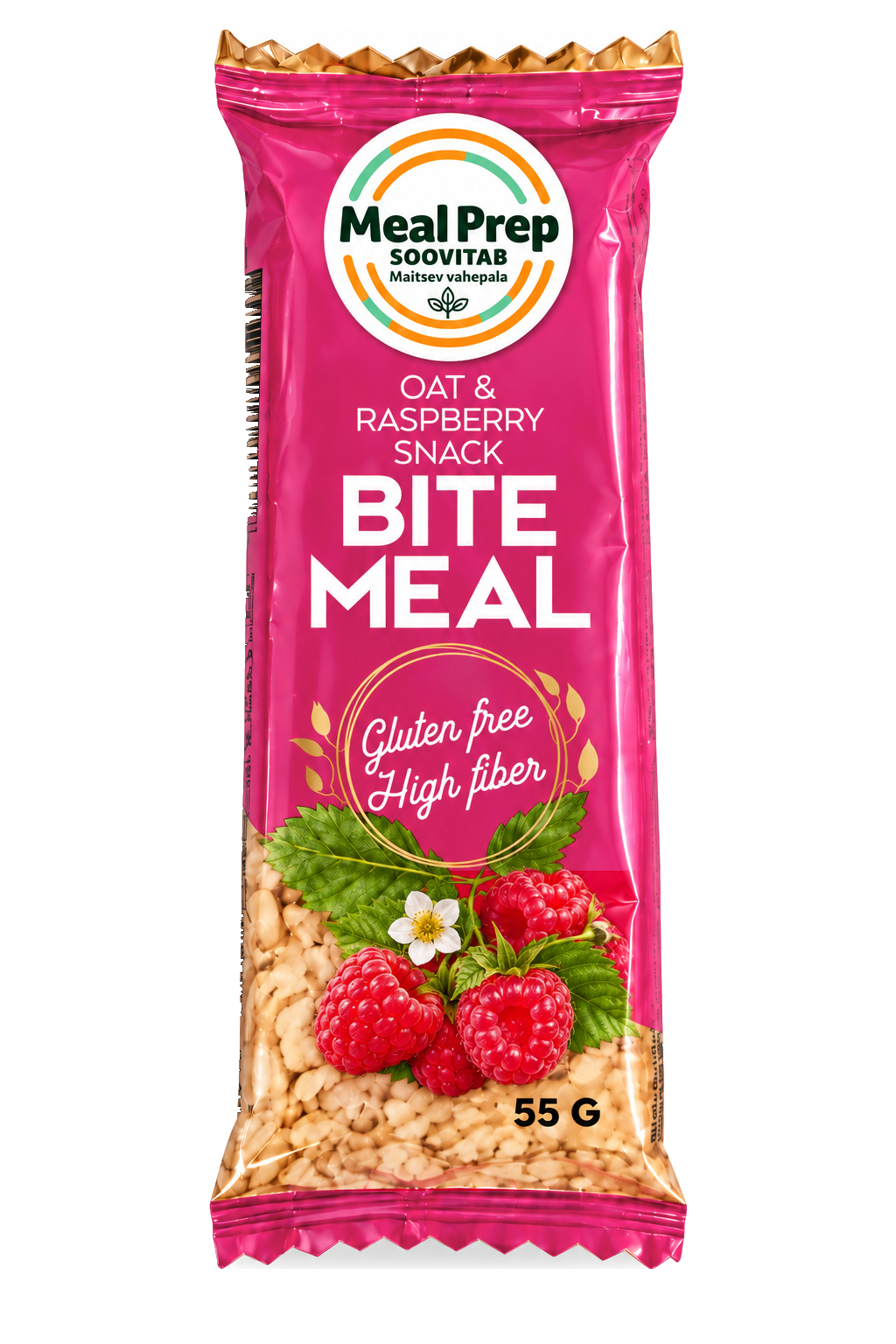 Bite Meal Oat & Raspberry bar, 55 g