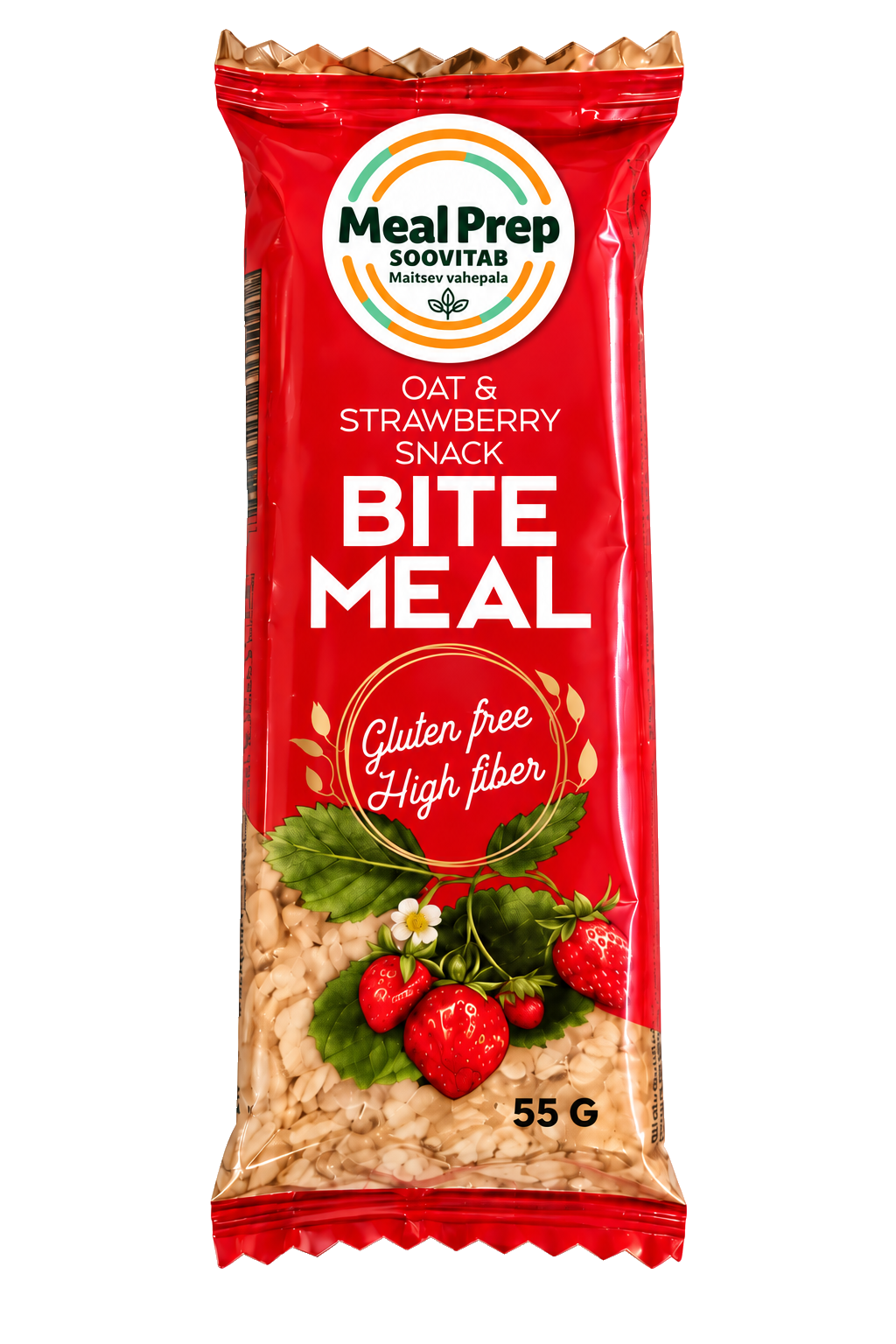 Bite Meal Oat & Strawberry bar, 55 g